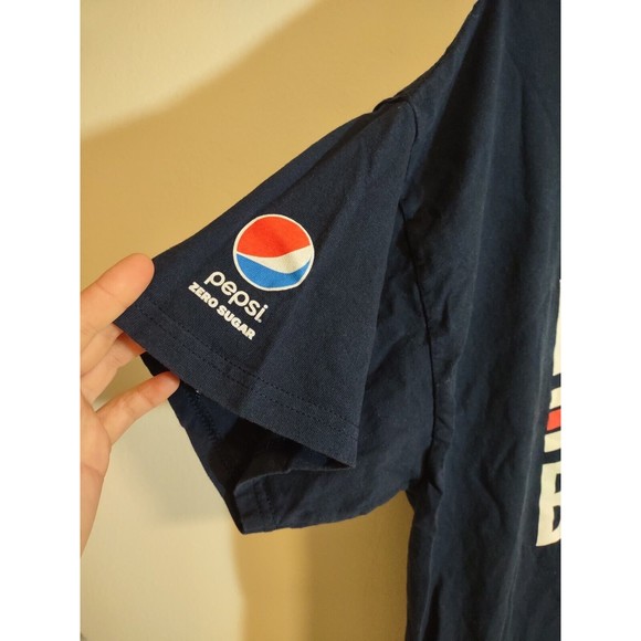 Raised On Broadway Mens XL T Shirt Rangers Ring Spun Navy Blue Large Graphic - Picture 2 of 6